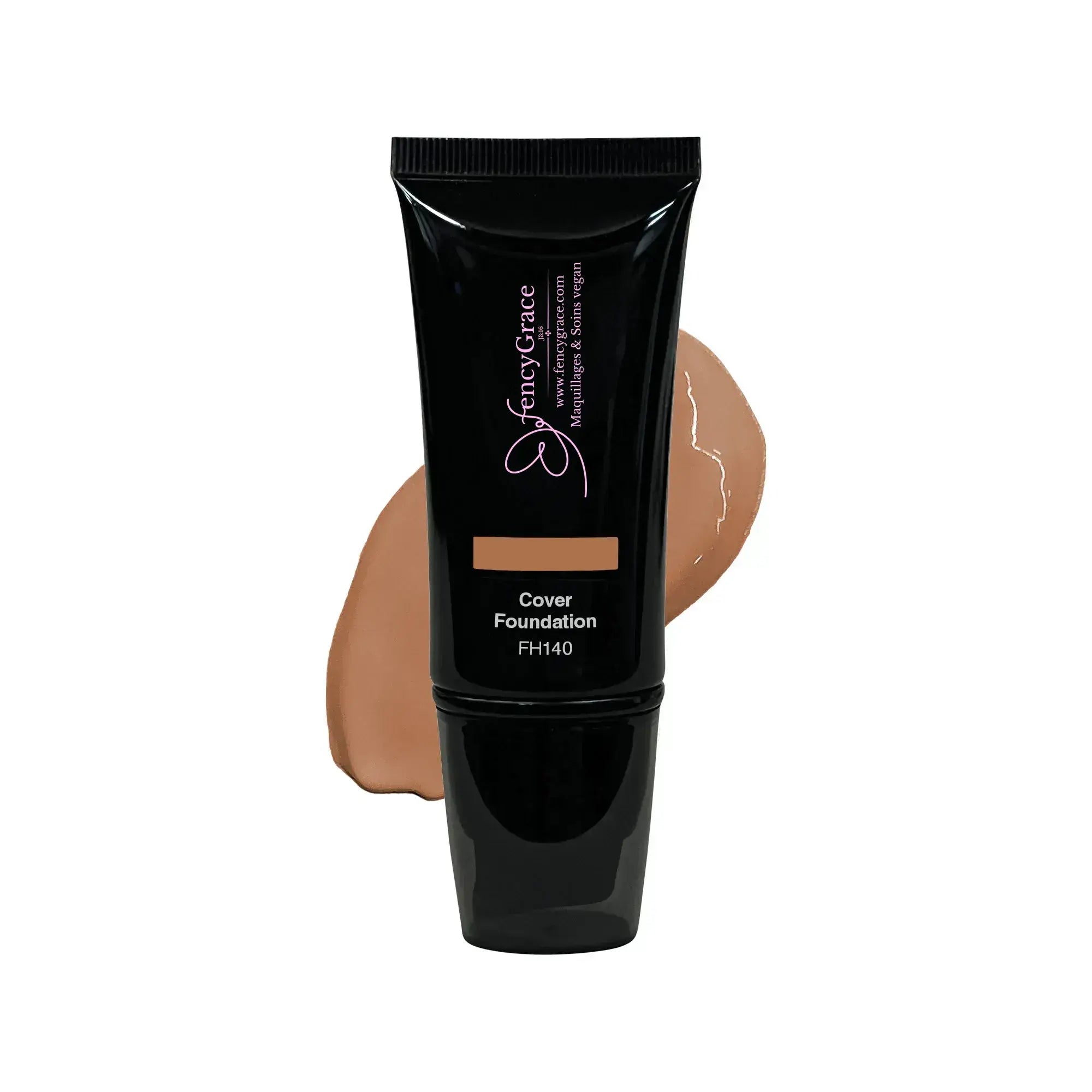 Fond de teint vegan FencyGrace couvrance professionnelle teinte Noisette - Eve 140